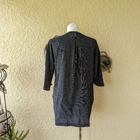 Eileen Fisher shift dress 3/4 sleeve with pockets - Picture 5 of 6
